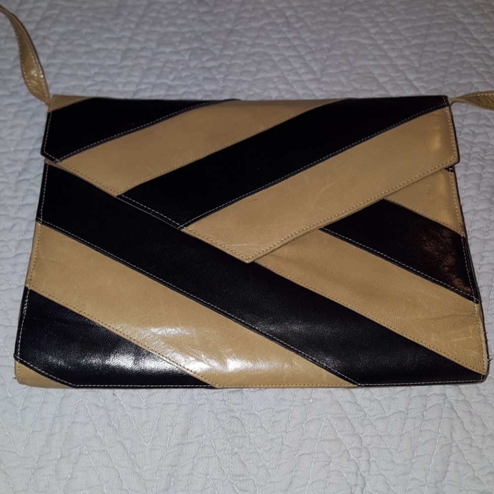 Vintage leather clutch Charles Jourdan